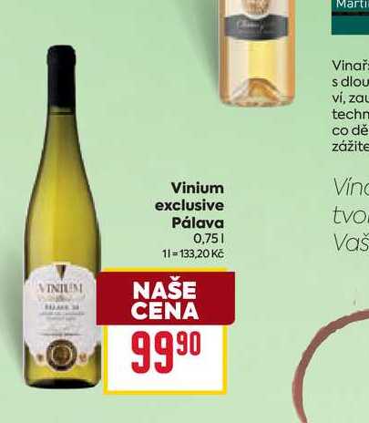 Vinium exclusive Pálava 0,75l