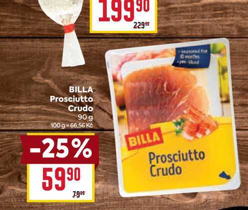 BILLA Prosciutto Crudo 90 g 