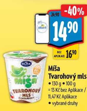 Míša Tvarohový mls, 100 g