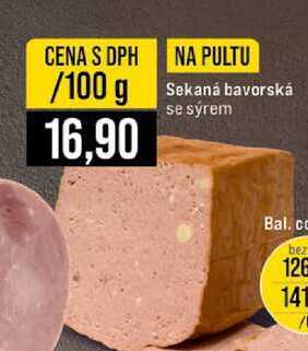 Sekaná bavorská se sýrem 100g