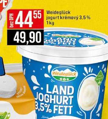 Weideglück jogurt krémový 3.5% 1kg 