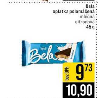 Bela oplatka polomáčená mléčná citronová 45g