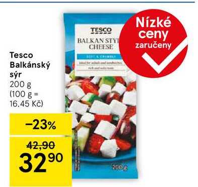 Tesco Balkánský sýr, 200 g 