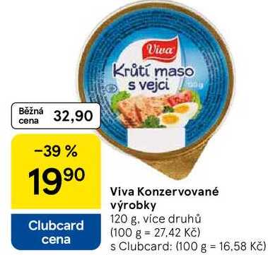Viva Konzervované výrobky, 120 g, více druhů 