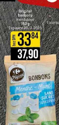 Original bonbony mentolové 150 g 
