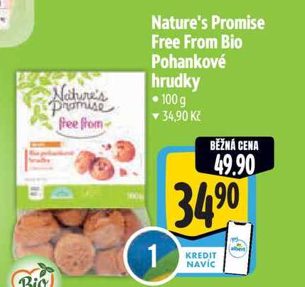   Nature's Promise Free From Bio Pohankové hrudky 100g 