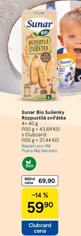 Sušenky Rozpustilá zvířátka, 4× 40 g  