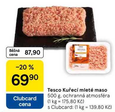 Tesco Kuřecí mleté maso, 500 g 