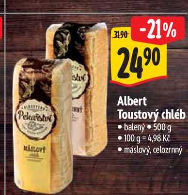   Albert Toustový chléb  500g