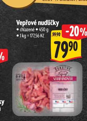 Vepřové nudličky 450 g