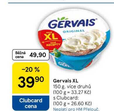 Gervais XL, 150 g, více druhů  