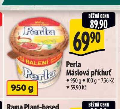   Perla Máslová příchuť 950 g  