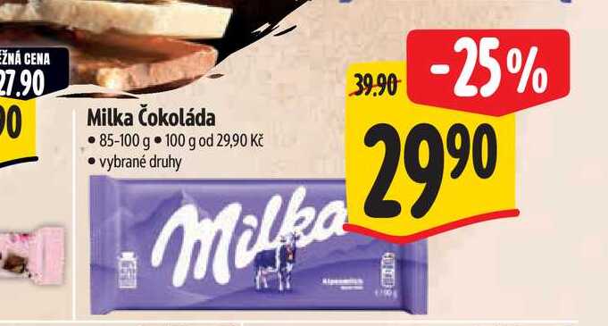   Milka Čokoláda 85-100 g 