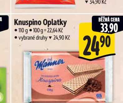 Knuspino Oplatky 110 g 