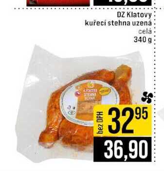 DZ Klatovy kuřecí stehna uzená celá 340 g 