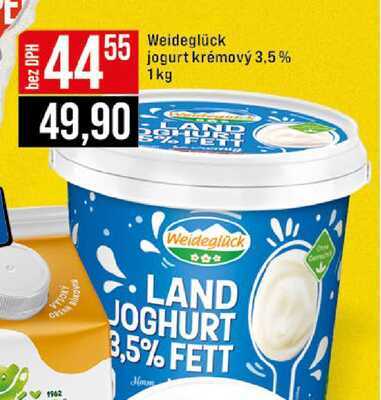 Weideglück jogurt krémový 3,5% 1kg 