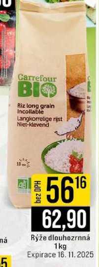 Rýže dlouhozrnná 1kg 