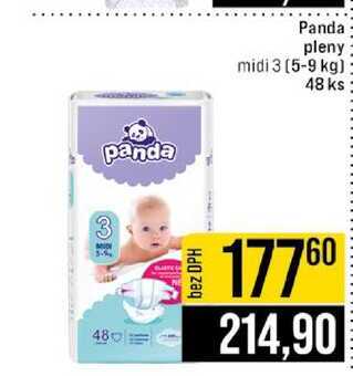 Panda pleny midi 3 (5-9 kg) 48 ks 