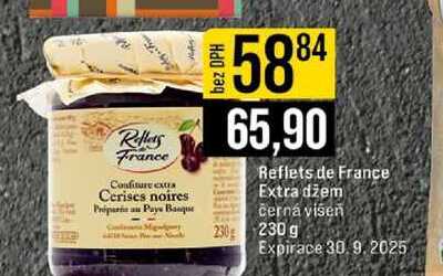 Reflets de France Extra džem černá visen 230 g
