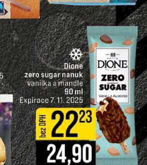 Dione zero sugar nanuk vanilka a mandle 90 ml 