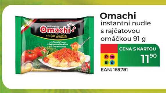 Omachi instantní nudle s rajčatovou omáčkou 91 g 