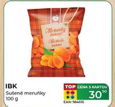 IBK Sušené meruňky 100 g  