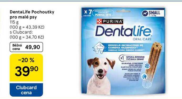DentaLife Pochoutky pro malé psy, 115 g