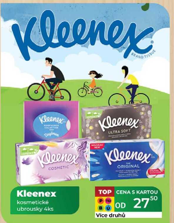 Kleenex kosmetické ubrousky 4ks  