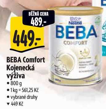 BEBA Comfort Kojenecká výživa, 800 g