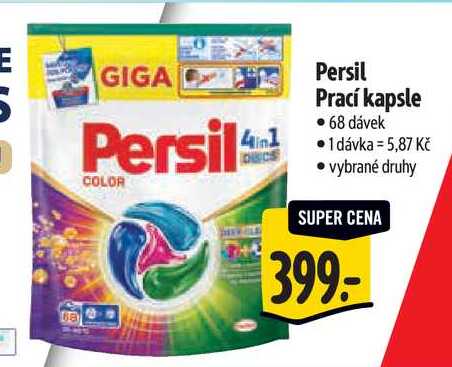 Persil Prací kapsle, 68 dávek 