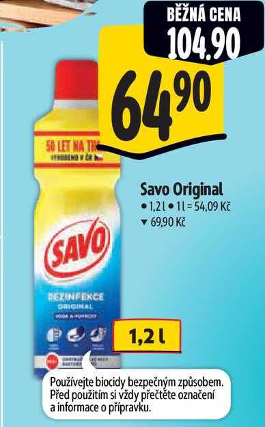 Savo Original, 1,2 l