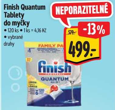 Finish Quantum Tablety do myčky, 120 ks  
