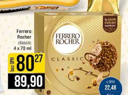 Ferrero Rocher classic 4 x 70 ml