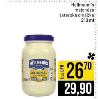 Hellmann's majonéza tatarská omáčka 210 ml
