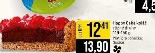 Happy Cake koláč různé druhy 119-150 g 