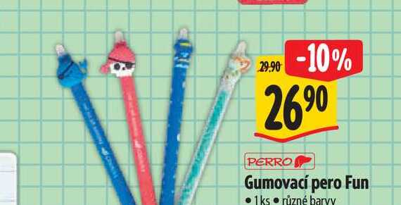  Gumovací pero Fun 1 ks 