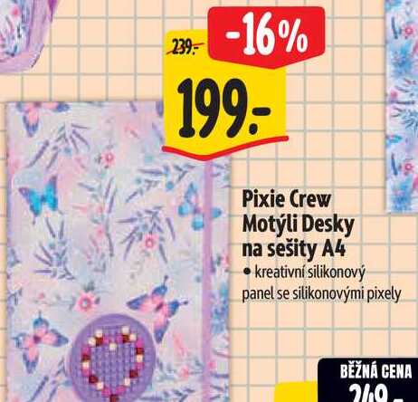   Pixie Crew Motýli Desky na sešity A4 