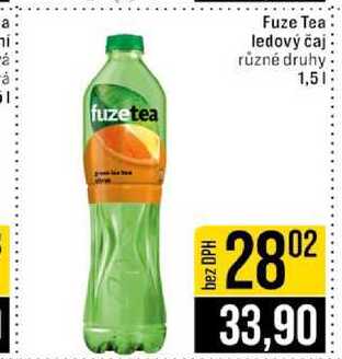 Fuze Tea ledový čaj různé druhy 1,5l