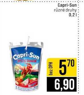 Capri-Sun různé druhy 0,2l