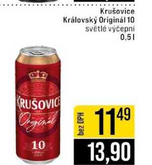Krušovice Královský Originál 10 světlé výčepní 0,5l