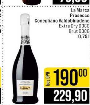 La Marca Prosecco Conegliano Valdobbiadene Extra Dry DOCG Brut DOCG 0.75l