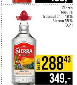 Sierra Tequila Tropical chilli 18% Blanco 35% 0,7l