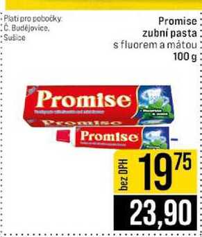Promise zubní pasta s fluorem a mátou 100 g