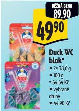 Duck WC blok, 2x 38,6 g  