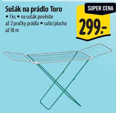 Sušák na prádlo Toro 