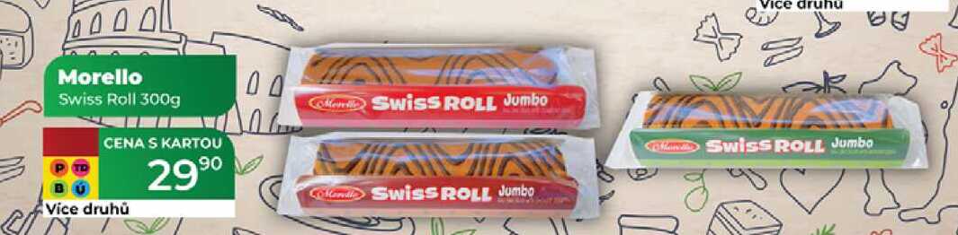 Morello Swiss Roll 300g 