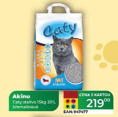 Akinu Caty stelivo 15kg 20'L křemelinové 