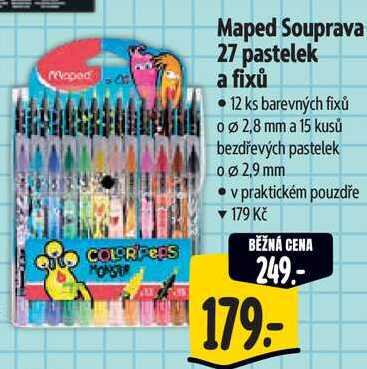 Maped Souprava 27 pastelek a fixů