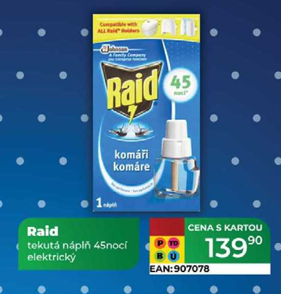 Raid tekutá náplň 45nocí elektrický  