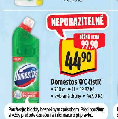  Domestos WC čistič 750 ml  